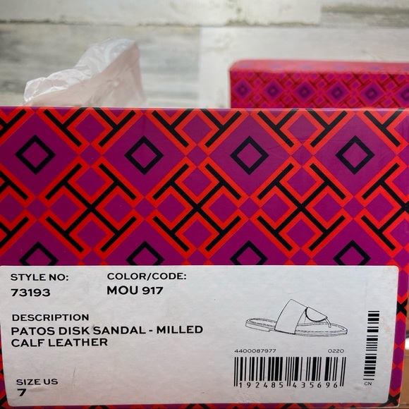 NEW Tory Burch Patos Disk Brown Sandals - Picture 7 of 8